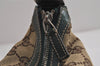 Authentic GUCCI Web Sherry Line Shoulder Hand Bag GG Canvas Leather Brown 6915J