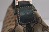 Authentic GUCCI Web Sherry Line Shoulder Hand Bag GG Canvas Leather Brown 6915J