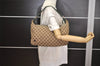 Authentic GUCCI Web Sherry Line Shoulder Hand Bag GG Canvas Leather Brown 6915J