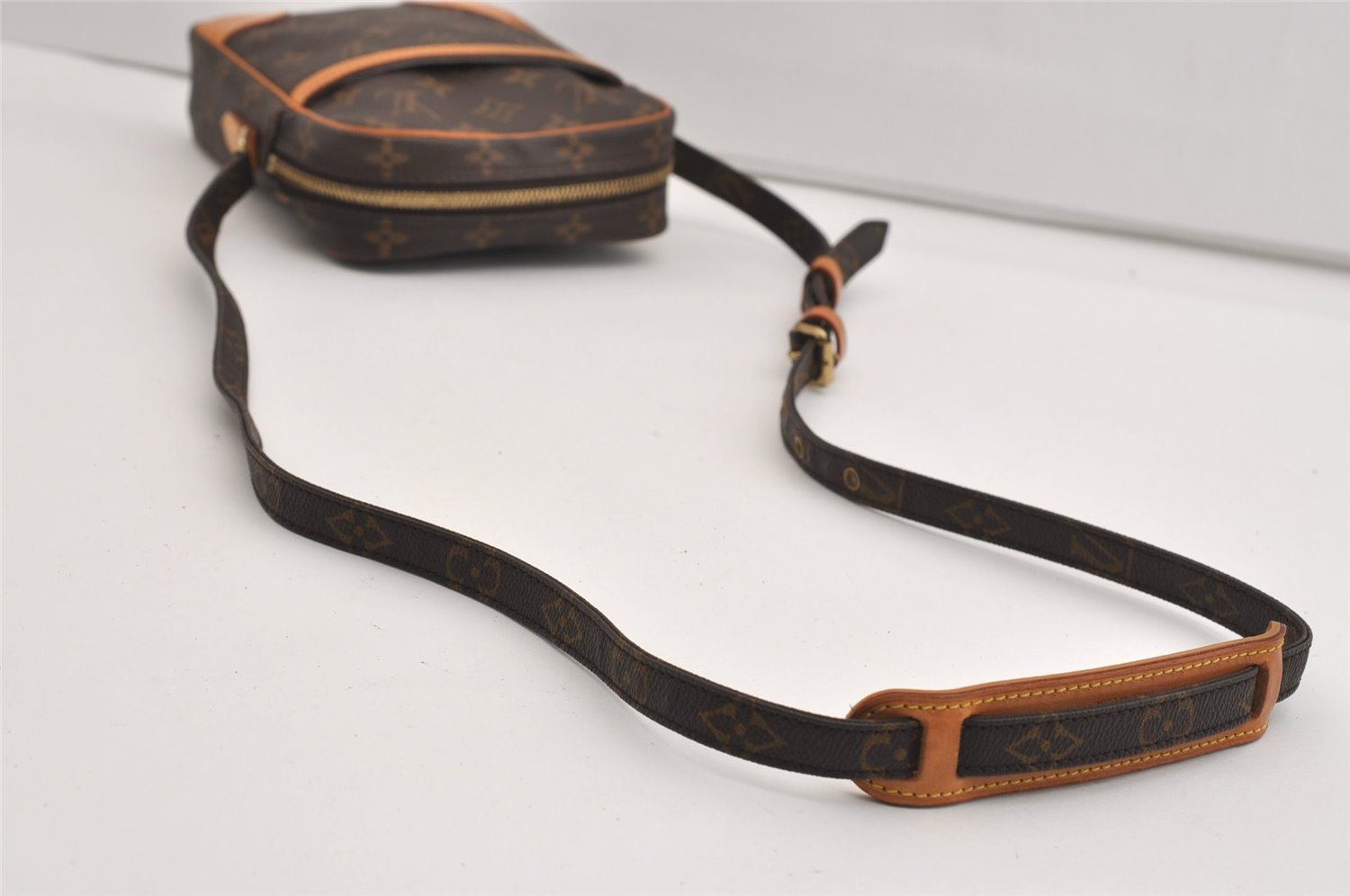 Authentic Louis Vuitton Monogram Danube Shoulder Cross Body Bag M45266 LV 6917J