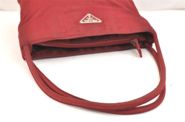 Authentic PRADA Vintage Nylon Tessuto Shoulder Hand Bag Purse Red 6917K