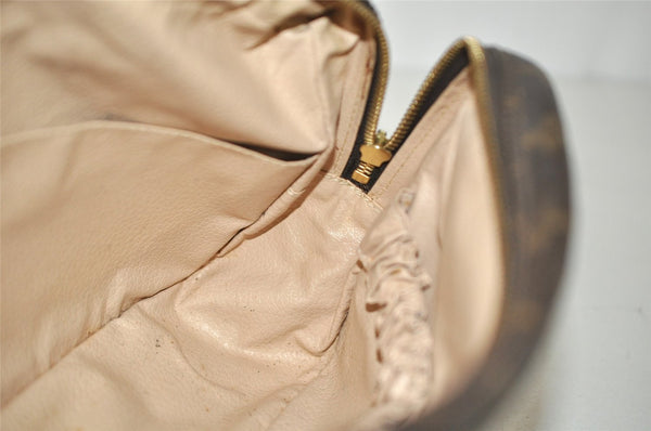 Auth Louis Vuitton Monogram Trousse Toilette 28 Clutch Hand Bag Old Model 6918I