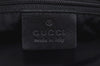 Authentic GUCCI Vintage Shoulder Tote Bag GG Canvas Leather 31244 Black 6918J