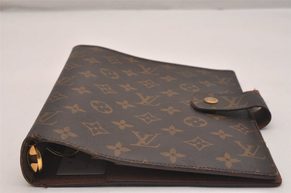 Authentic Louis Vuitton Monogram Agenda GM Notebook Cover R20106 LV 6919J