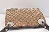 Authentic GUCCI Eclipse Shoulder Cross Bag GG Canvas Leather 120841 Brown 6919K