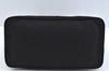 Authentic PRADA Vintage Nylon Tessuto Leather Tote Hand Bag Black 6920J