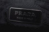 Authentic PRADA Vintage Nylon Tessuto Leather Tote Hand Bag Black 6920J