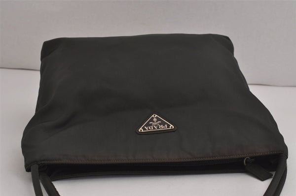 Authentic PRADA Vintage Nylon Tessuto Shoulder Hand Bag Purse Green 6921J