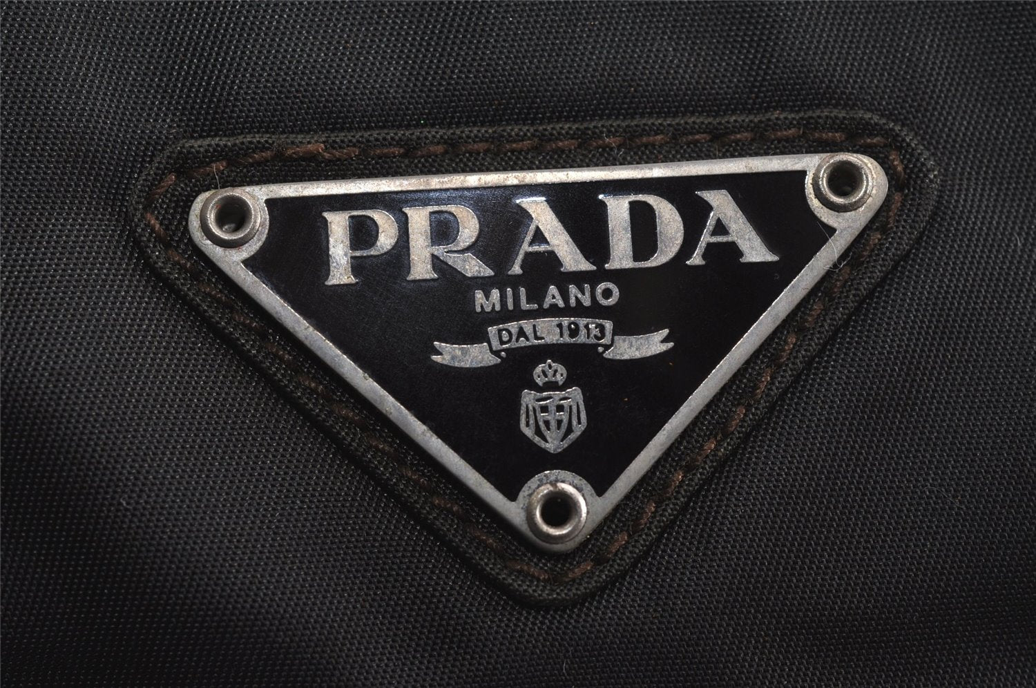 Authentic PRADA Vintage Nylon Tessuto Shoulder Hand Bag Purse Green 6921J