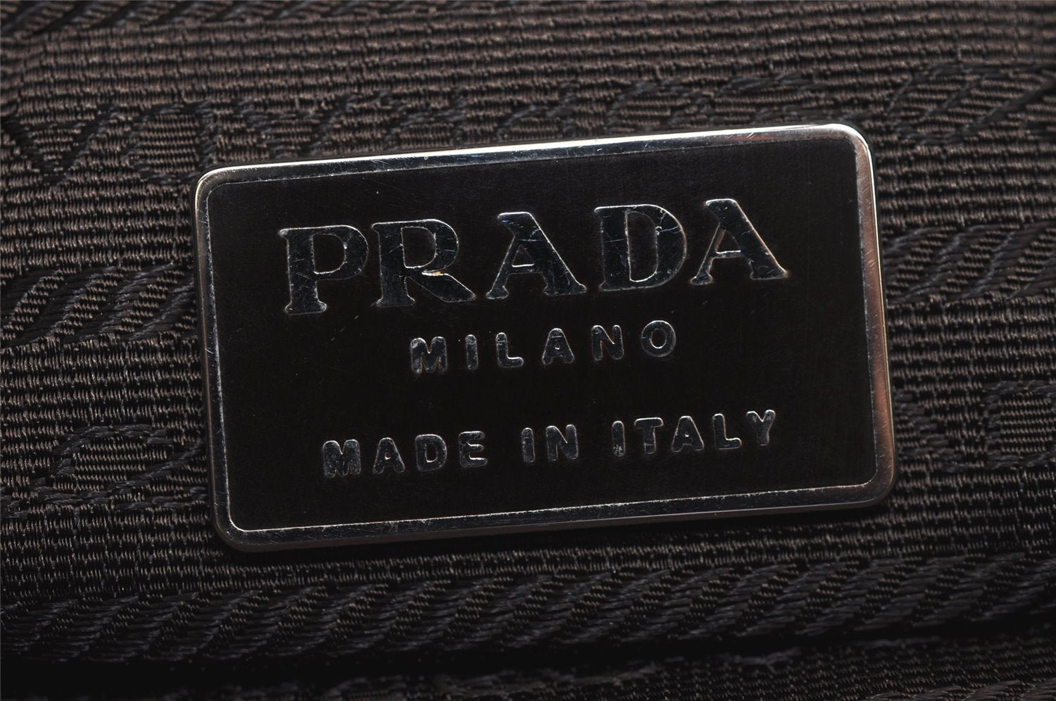 Authentic PRADA Vintage Nylon Tessuto Shoulder Hand Bag Purse Green 6921J