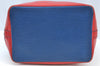 Auth Louis Vuitton Epi Noe Tricolor Blue Red Green Drawstring Bag Junk LV 6923H