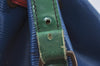 Auth Louis Vuitton Epi Noe Tricolor Blue Red Green Drawstring Bag Junk LV 6923H