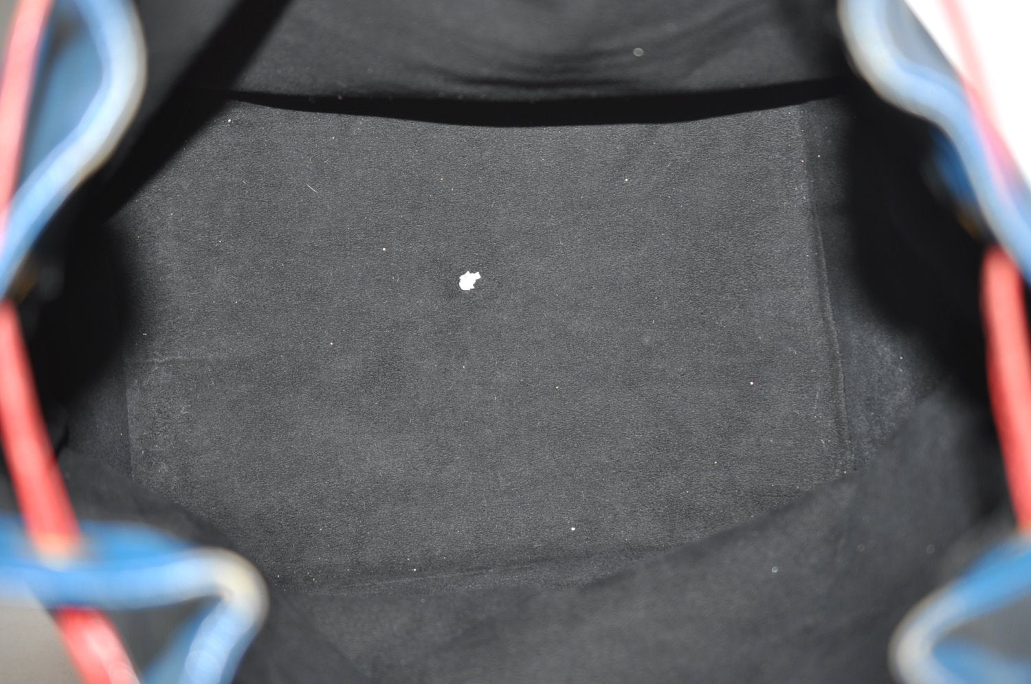 Auth Louis Vuitton Epi Noe Tricolor Blue Red Green Drawstring Bag Junk LV 6923H