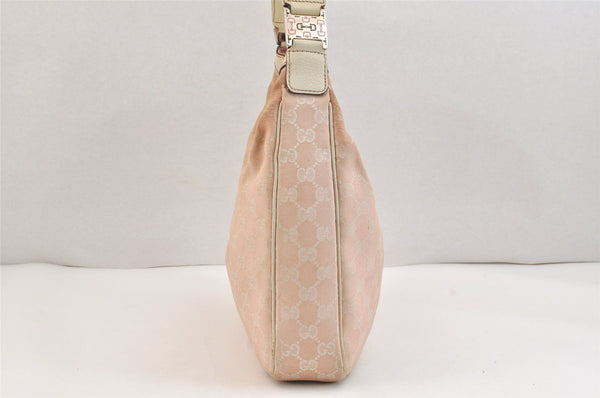 Authentic GUCCI Sherry Line Shoulder Bag GG Canvas Leather 145757 Pink 6923K