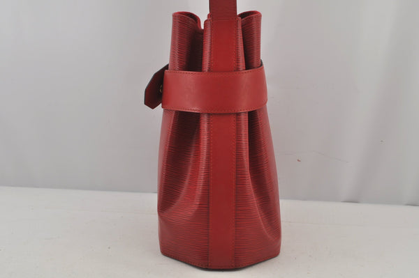 Auth Louis Vuitton Epi Sac De Paule PM Shoulder Cross Bag Red M80207 LV 6925J