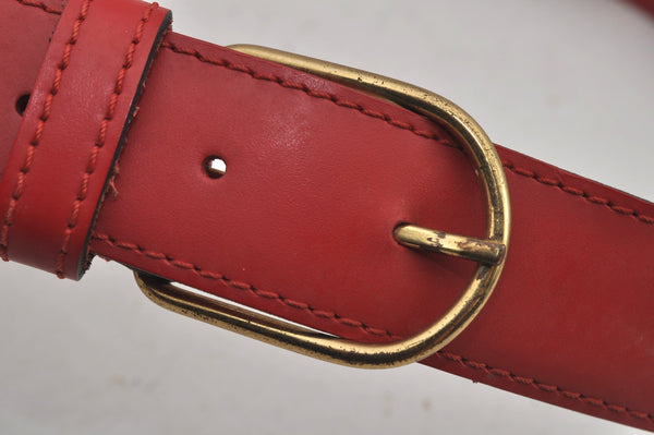 Auth Louis Vuitton Epi Sac De Paule PM Shoulder Cross Bag Red M80207 LV 6925J