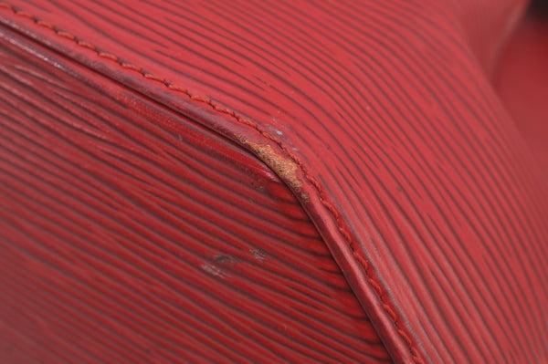 Auth Louis Vuitton Epi Sac De Paule PM Shoulder Cross Bag Red M80207 LV 6925J