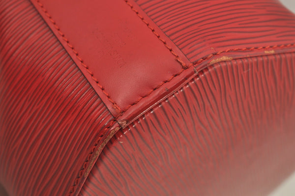 Auth Louis Vuitton Epi Sac De Paule PM Shoulder Cross Bag Red M80207 LV 6925J