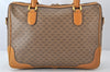 Authentic GUCCI Vintage Micro GG PVC Leather 2Way Shoulder Hand Bag Brown 6925K