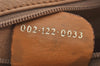 Authentic GUCCI Vintage Micro GG PVC Leather 2Way Shoulder Hand Bag Brown 6925K