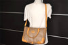 Authentic GUCCI Vintage Micro GG PVC Leather 2Way Shoulder Hand Bag Brown 6925K