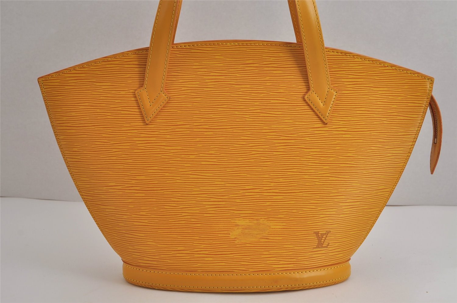 Authentic Louis Vuitton Epi Saint Jacques Hand Bag Yellow M52279 LV 6926J