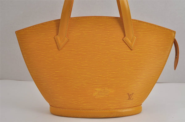 Authentic Louis Vuitton Epi Saint Jacques Hand Bag Yellow M52279 LV 6926J