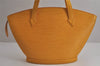 Authentic Louis Vuitton Epi Saint Jacques Hand Bag Yellow M52279 LV 6926J