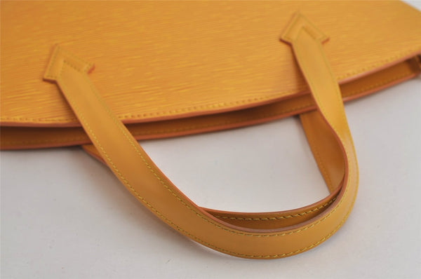 Authentic Louis Vuitton Epi Saint Jacques Hand Bag Yellow M52279 LV 6926J