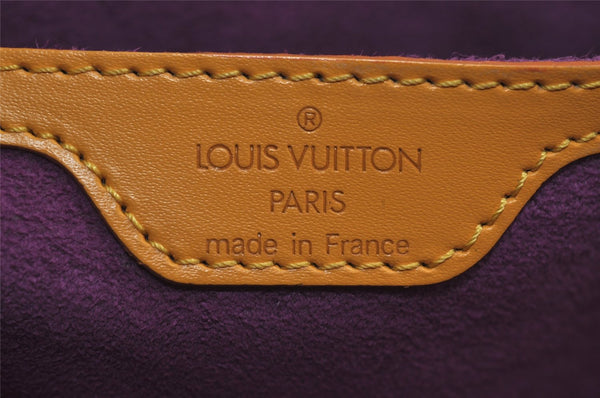Authentic Louis Vuitton Epi Saint Jacques Hand Bag Yellow M52279 LV 6926J