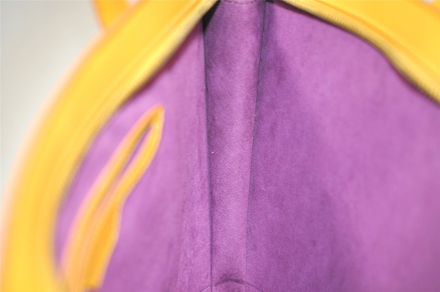 Authentic Louis Vuitton Epi Saint Jacques Hand Bag Yellow M52279 LV 6926J