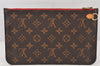 Authentic Louis Vuitton Monogram Neverfull GM Pouch Purse Clutch Bag Red 6928K