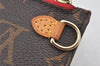 Authentic Louis Vuitton Monogram Neverfull GM Pouch Purse Clutch Bag Red 6928K