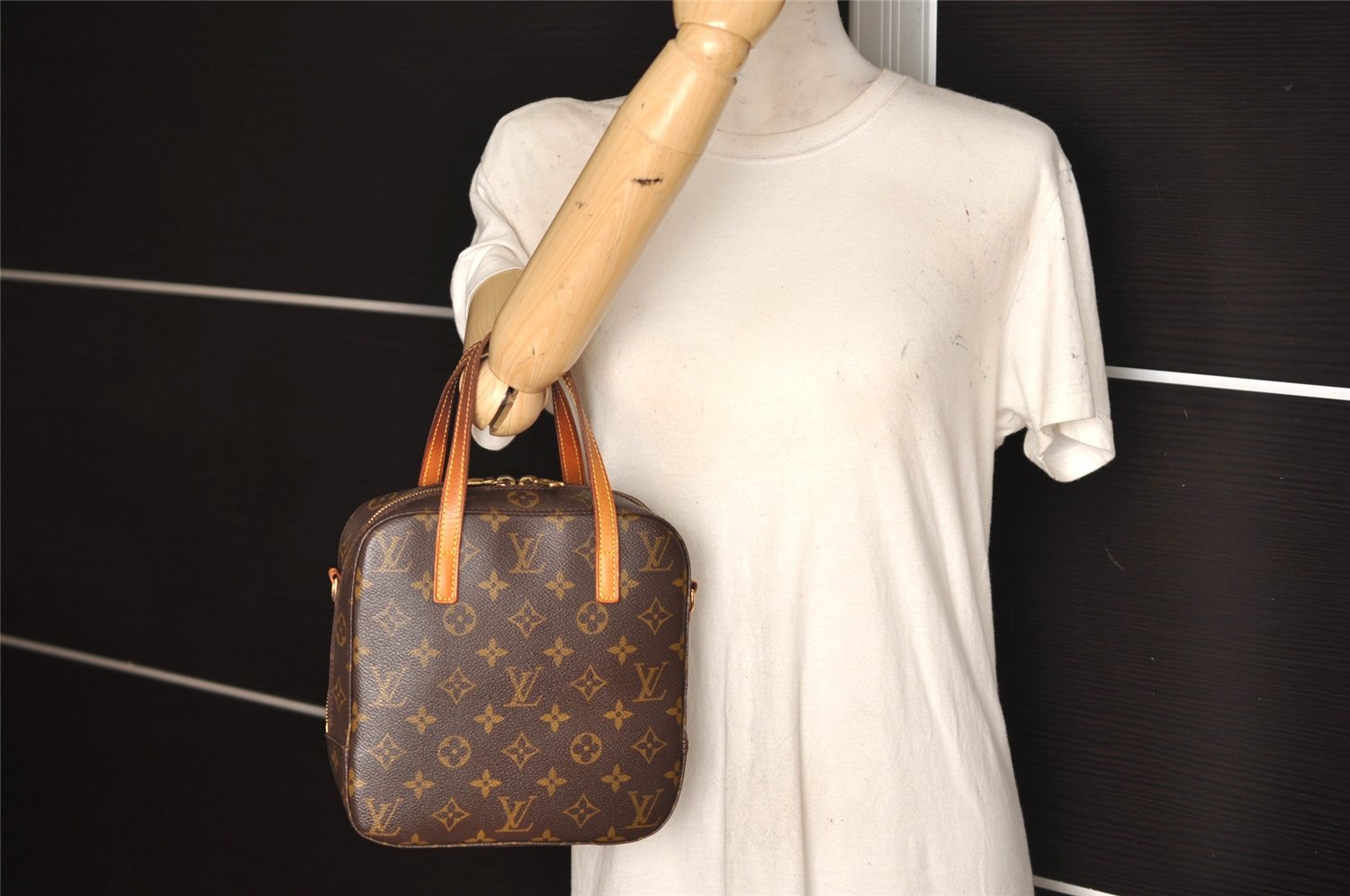 Authentic Louis Vuitton Monogram Spontini 2Way Shoulder Hand Bag M47500 LV 6929K