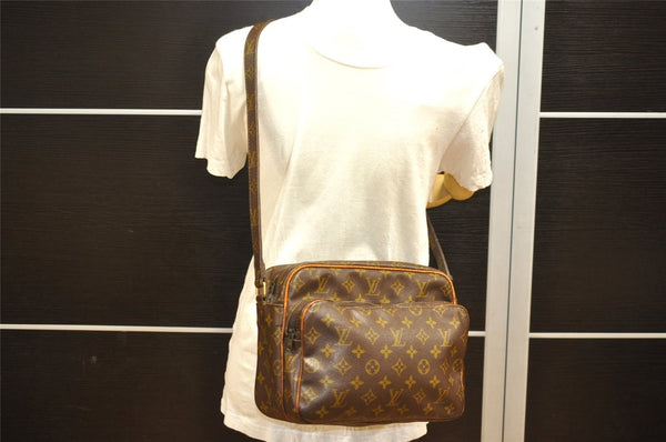 Authentic Louis Vuitton Monogram Nile Shoulder Cross Body Bag Old Model LV 6930I
