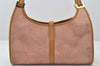 Authentic GUCCI Jackie Shoulder Hand Bag Purse Suede Leather 0021068 Pink 6931K