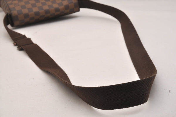 Authentic Louis Vuitton Damier Brooklyn PM Shoulder Cross Bag N51210 LV 6932J