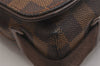 Authentic Louis Vuitton Damier Brooklyn PM Shoulder Cross Bag N51210 LV 6932J