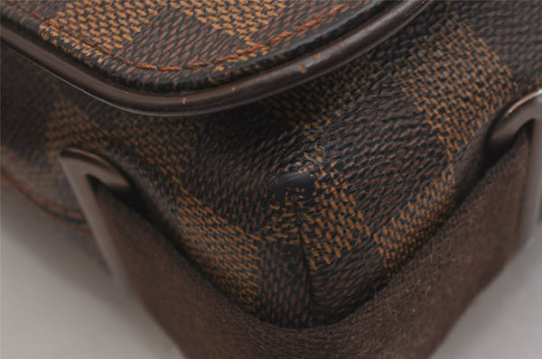 Authentic Louis Vuitton Damier Brooklyn PM Shoulder Cross Bag N51210 LV 6932J