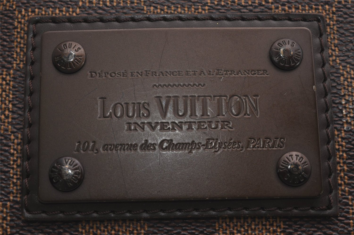 Authentic Louis Vuitton Damier Brooklyn PM Shoulder Cross Bag N51210 LV 6932J