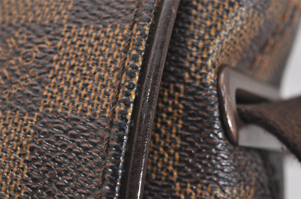 Authentic Louis Vuitton Damier Brooklyn PM Shoulder Cross Bag N51210 LV 6932J