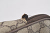 Authentic GUCCI Shoulder Cross Body Bag Purse GG PVC Leather Brown Junk 6933K