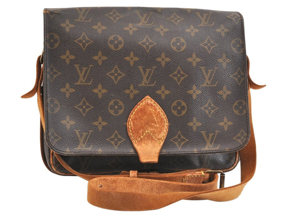 Authentic Louis Vuitton Monogram Cartouchiere GM M51252 Shoulder Cross Bag 6934K