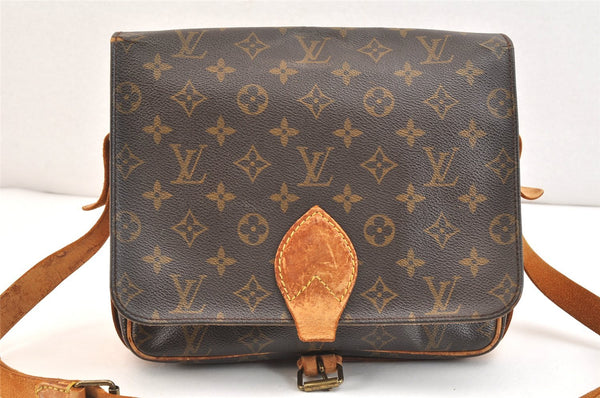 Authentic Louis Vuitton Monogram Cartouchiere GM M51252 Shoulder Cross Bag 6934K