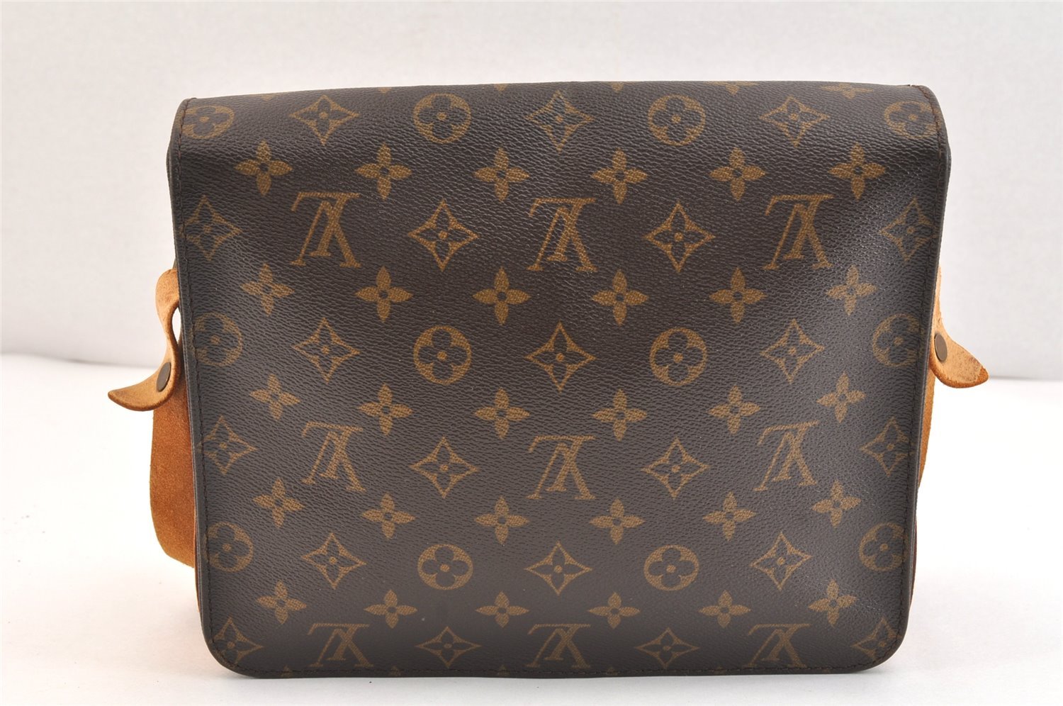 Authentic Louis Vuitton Monogram Cartouchiere GM M51252 Shoulder Cross Bag 6934K