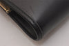 Authentic Christian Dior Clutch Hand Bag Purse Leather Black CD Box 6935J