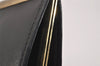 Authentic Christian Dior Clutch Hand Bag Purse Leather Black CD Box 6935J