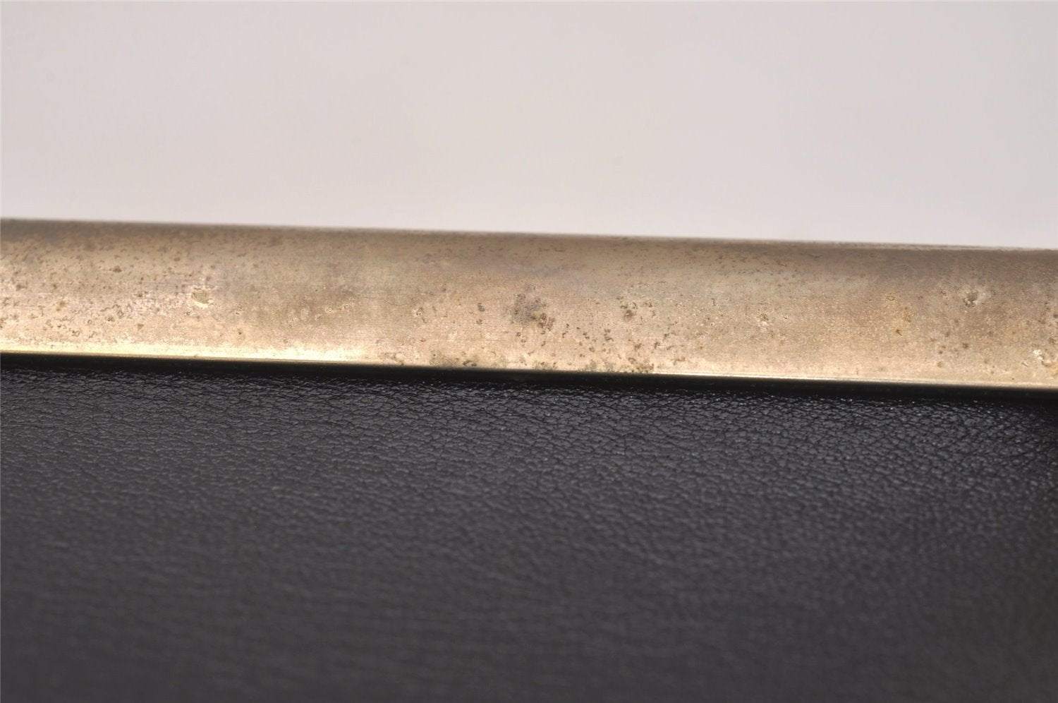 Authentic Christian Dior Clutch Hand Bag Purse Leather Black CD Box 6935J