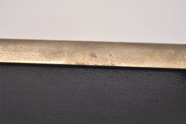 Authentic Christian Dior Clutch Hand Bag Purse Leather Black CD Box 6935J