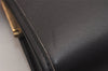 Authentic Christian Dior Clutch Hand Bag Purse Leather Black CD Box 6935J